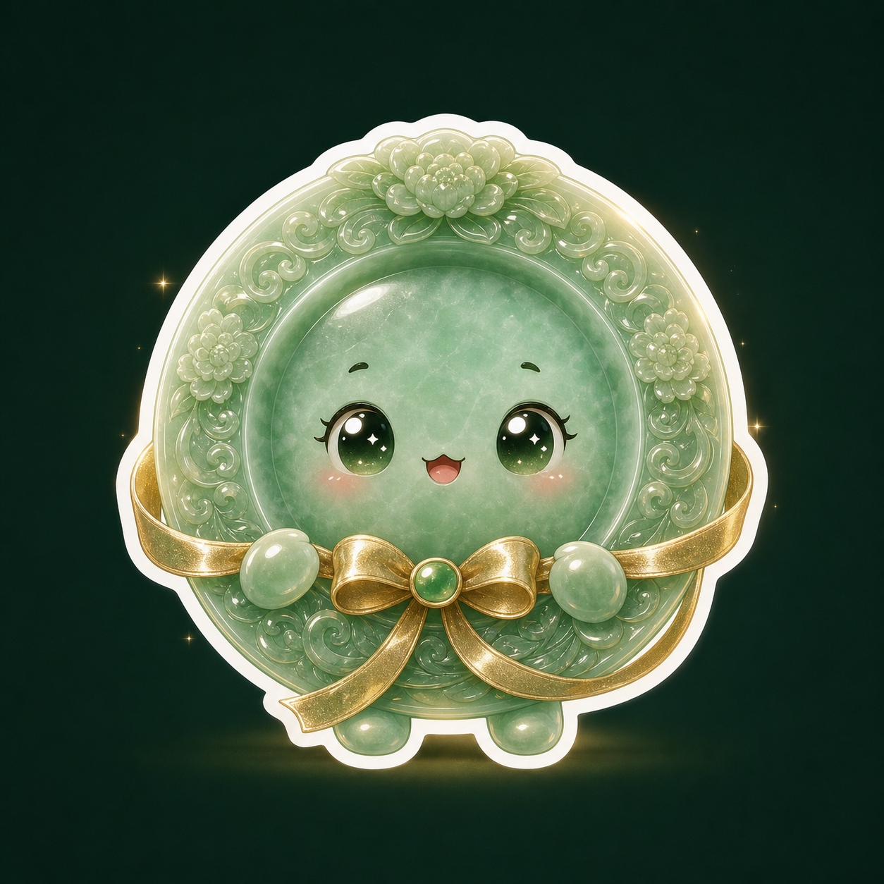 盘子昵称的玉色小徽章